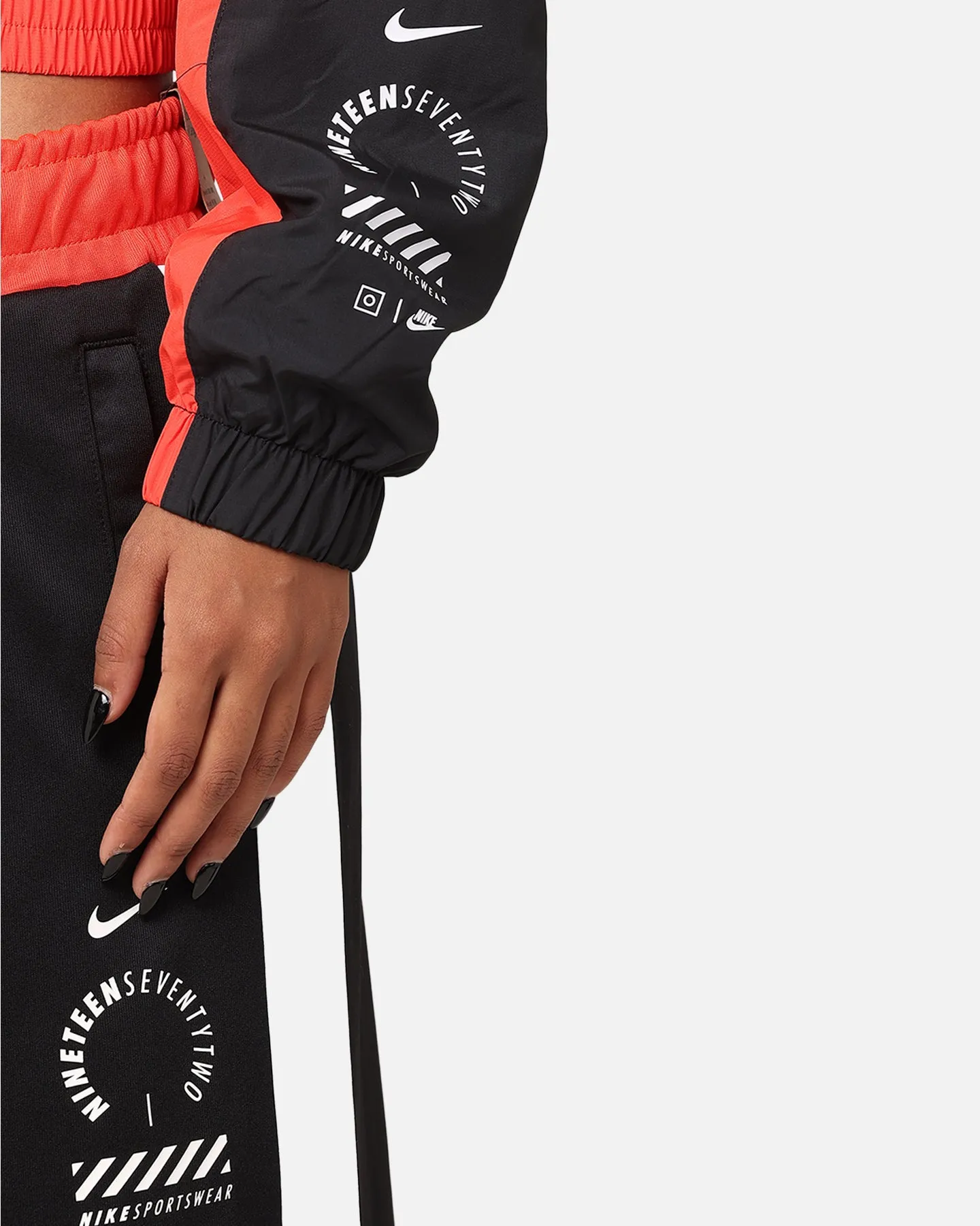 Nike Women's Sportswear Woven Street Jacket Light Crimson/Black/White