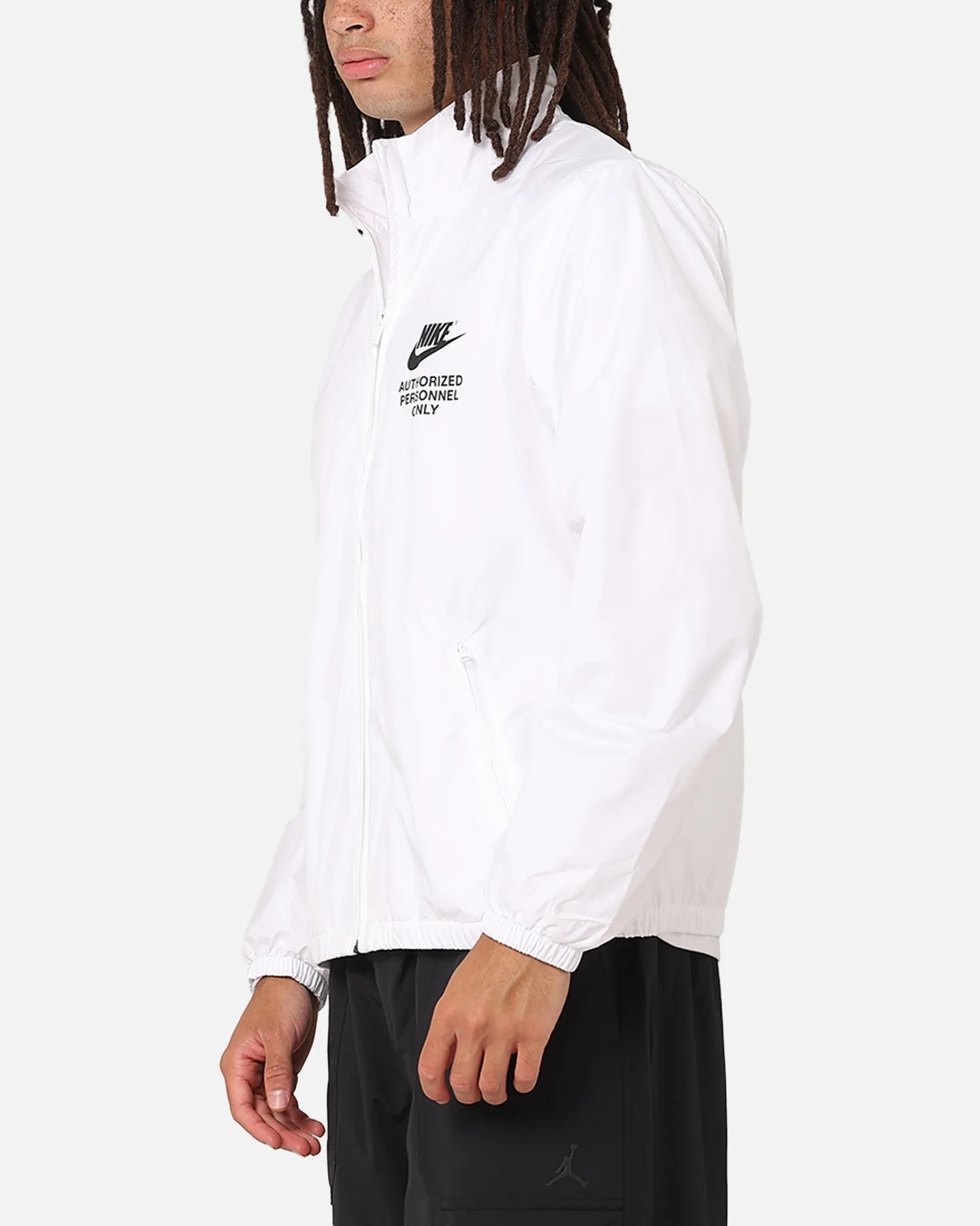 Nike Woven Full Zip Jacket White/White/Black