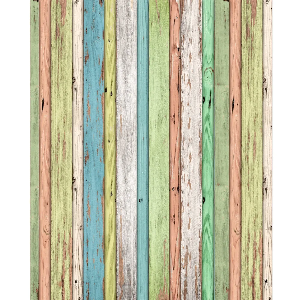 Pastel Spring Planks Printed Backdrop