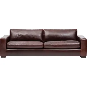 Paul Leather Sofa, Oil Buffalo Chocolate