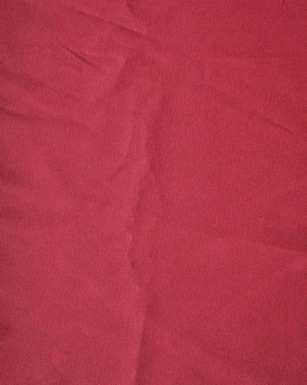 Plain Pink Polyester Crepe Fabric