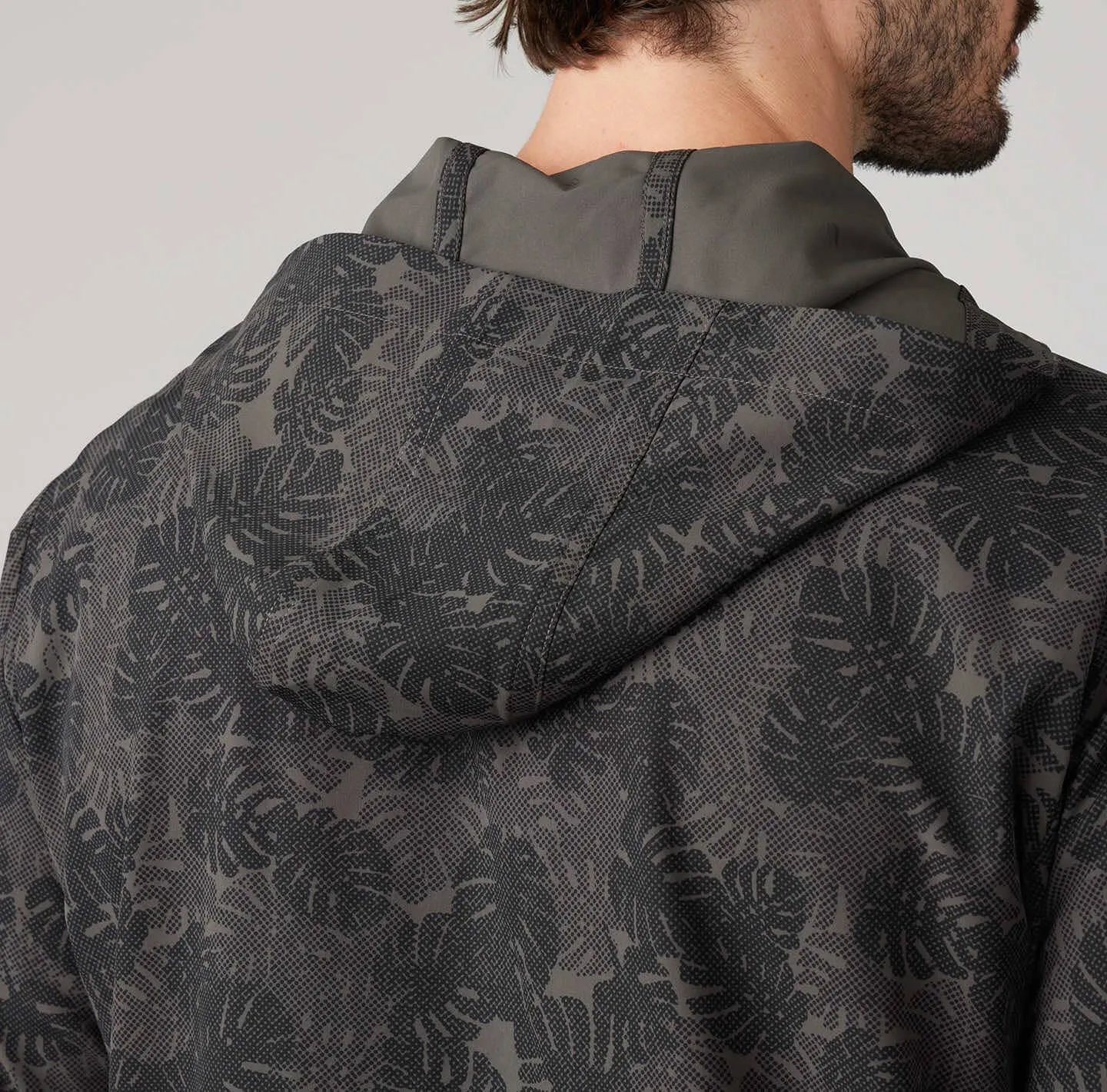 Printed Stormer Hooded Full-Zip Windbreaker