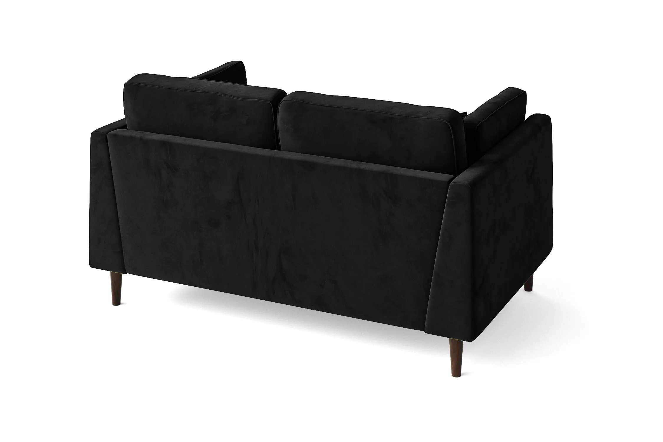 Ragusa 2 Seater Sofa Black Velvet