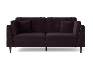 Ragusa 3 Seater Sofa Purple Velvet