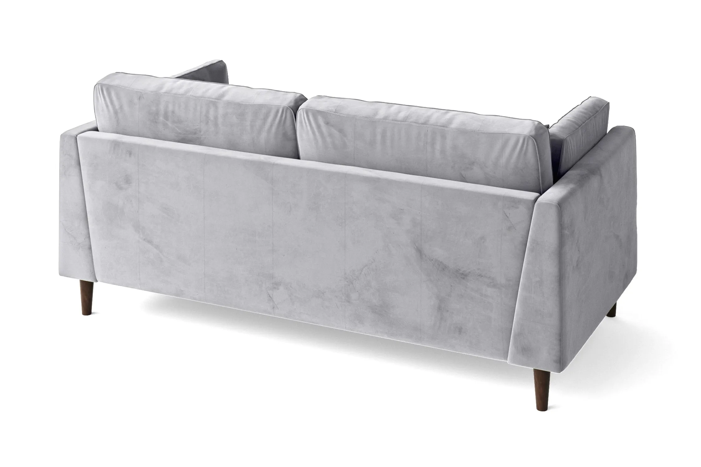 Ragusa 3 Seater Sofa Silver Velvet