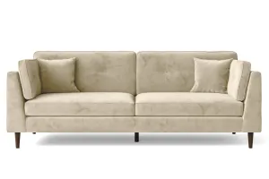 Ragusa 4 Seater Sofa Cream Velvet