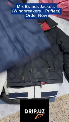 Ralph Lauren, Tommy Hilfiger, Lacoste and Other Windbreaker and puffer jackets K2410/E13