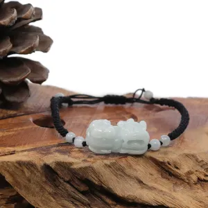 RealJade® "Lucky PiXiu"  Genuine Jadeite Jade Bracelet For Girls, Boys, Women, Men