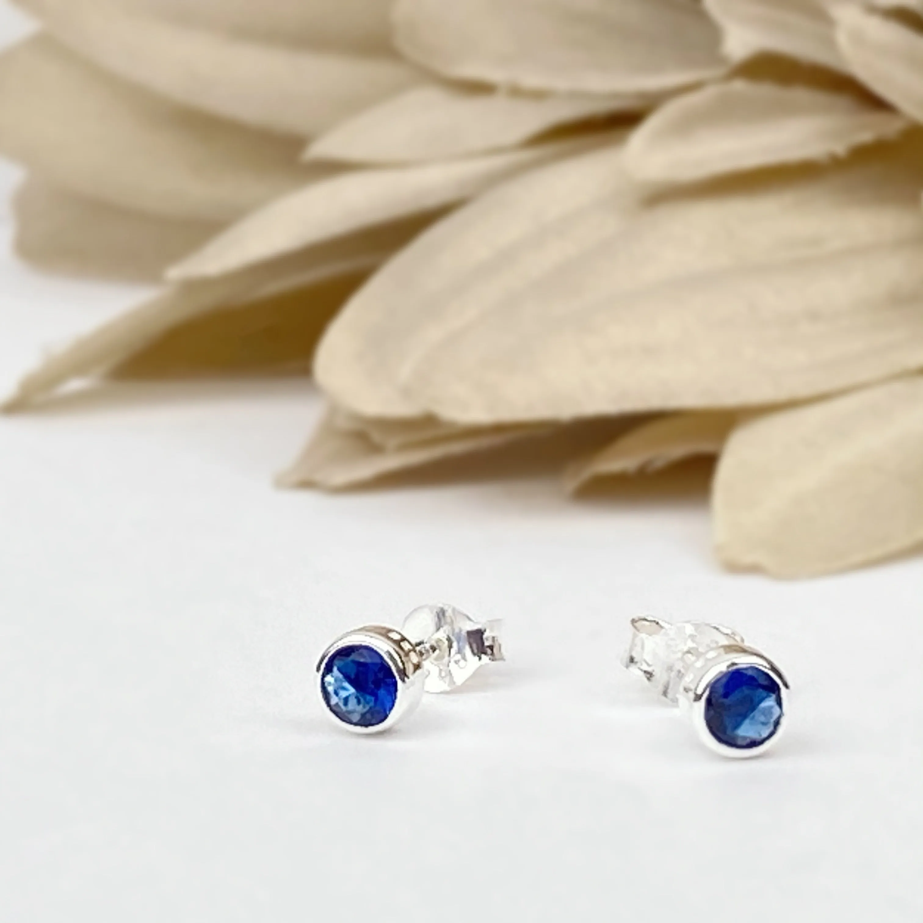 Sapphire Sparkle Studs (Sept) - SE5061