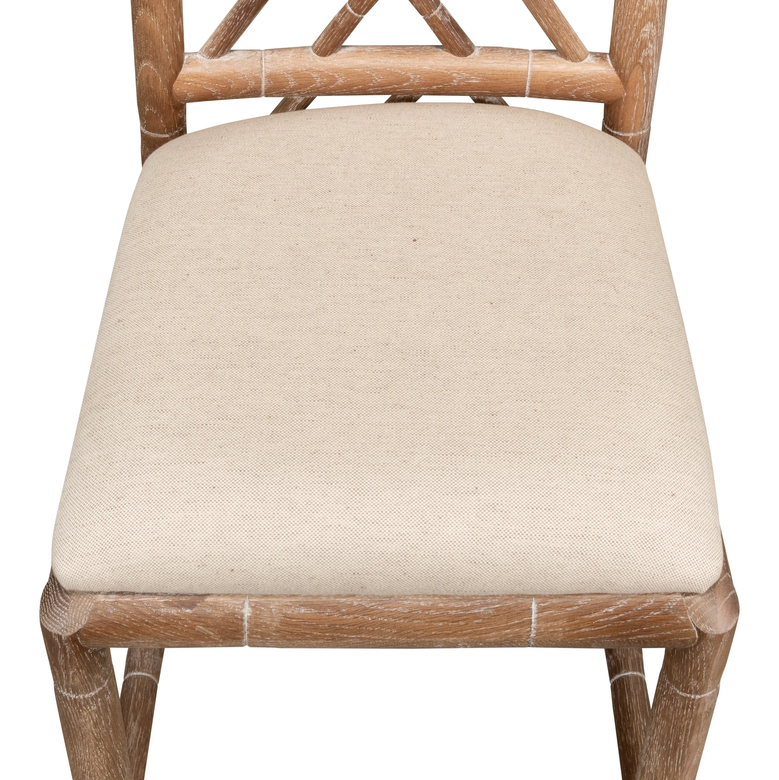 Sarreid - Brighton Bamboo Side Chair - Beige - Traditional - set of 2