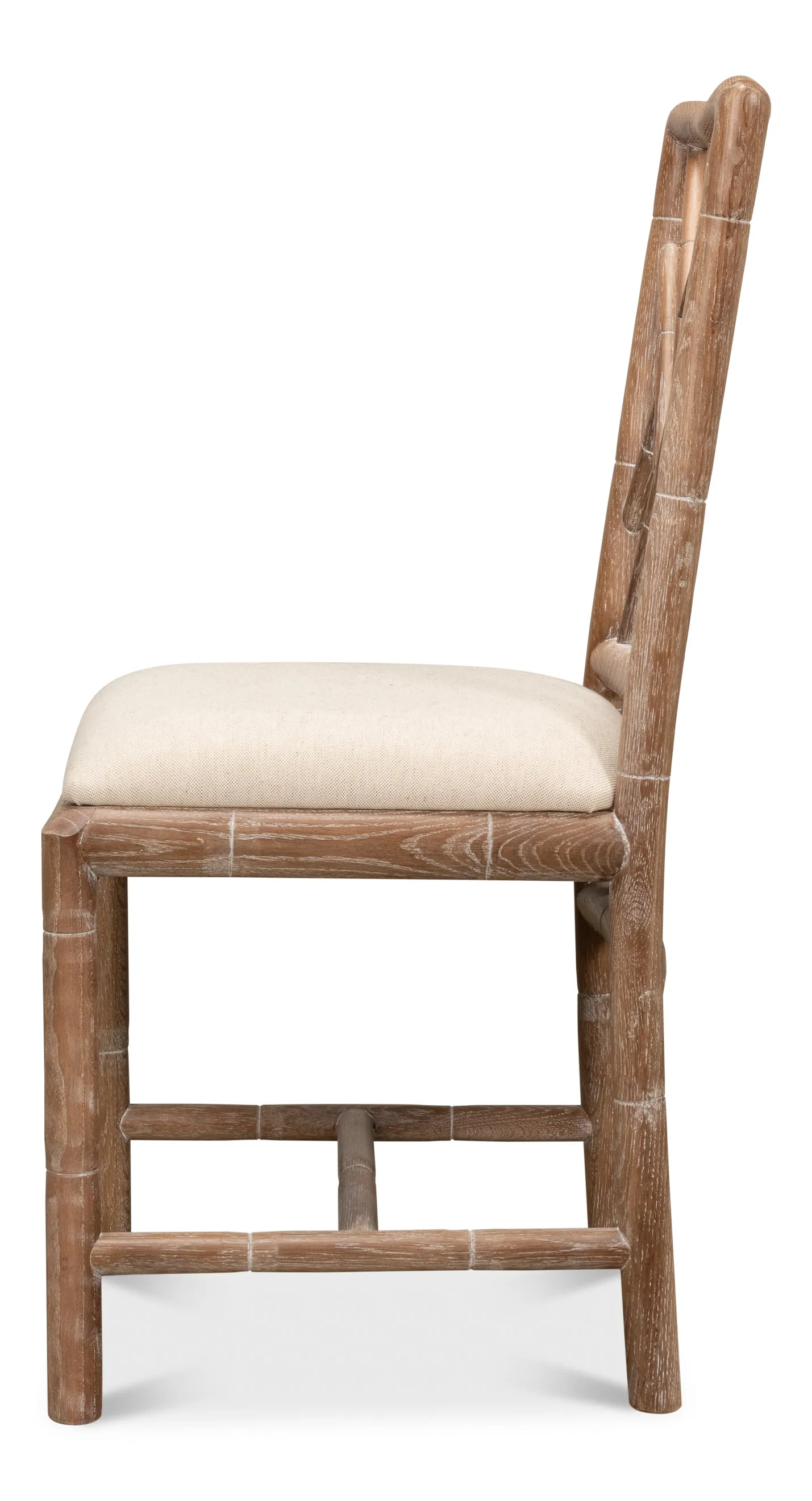 Sarreid - Brighton Bamboo Side Chair - Beige - Traditional - set of 2