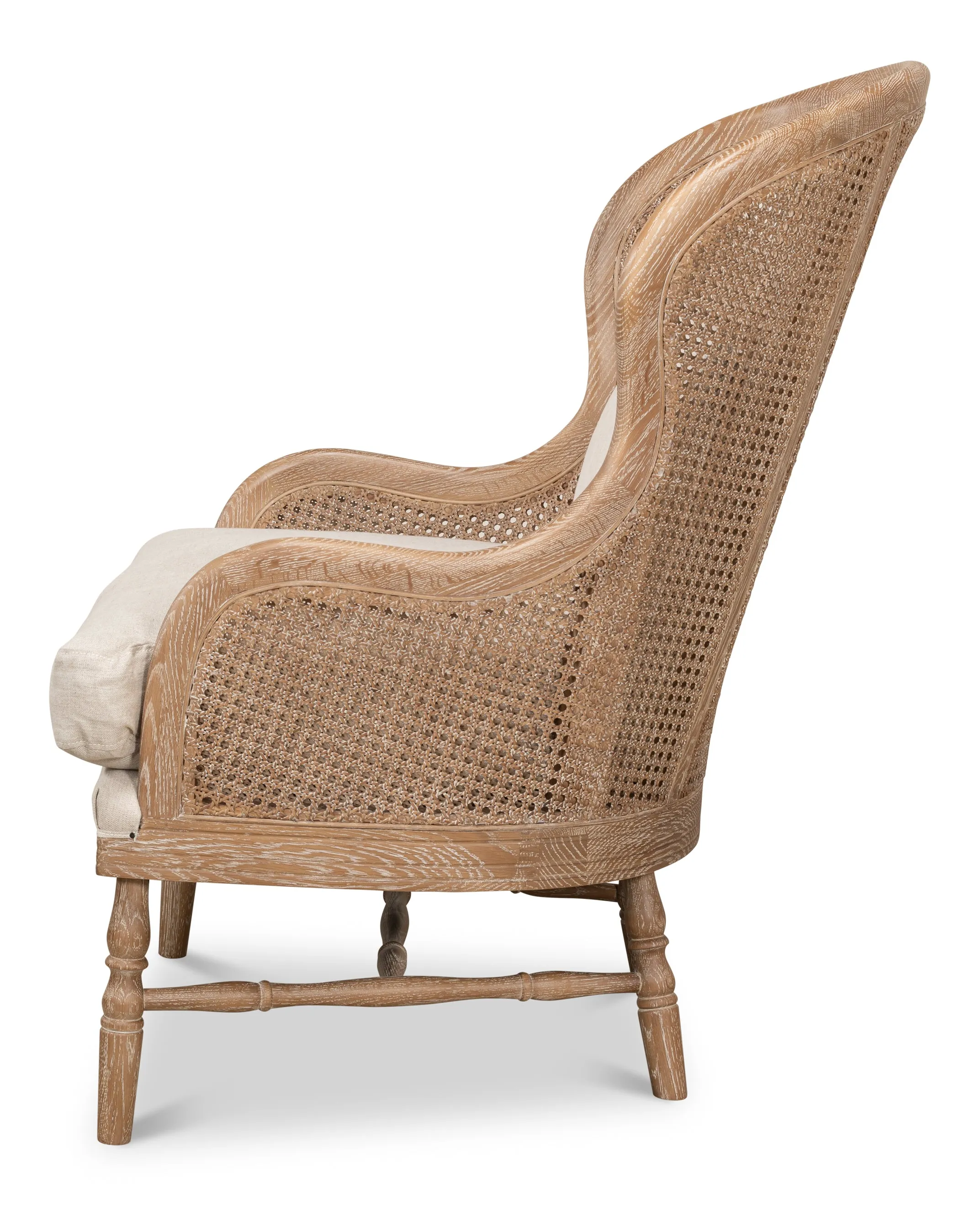 Sarreid - Randolph Wing Chair - Beige - Traditional