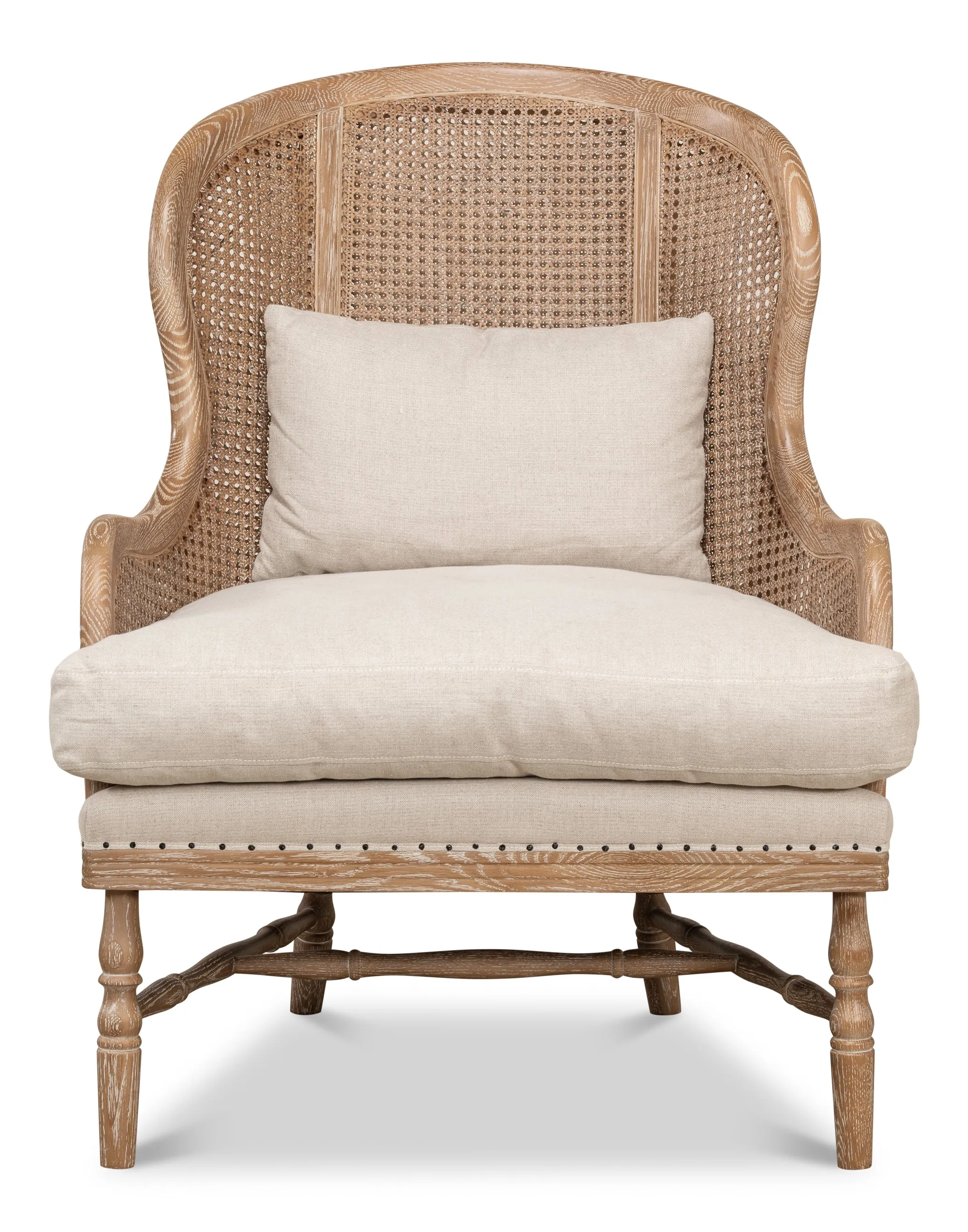 Sarreid - Randolph Wing Chair - Beige - Traditional