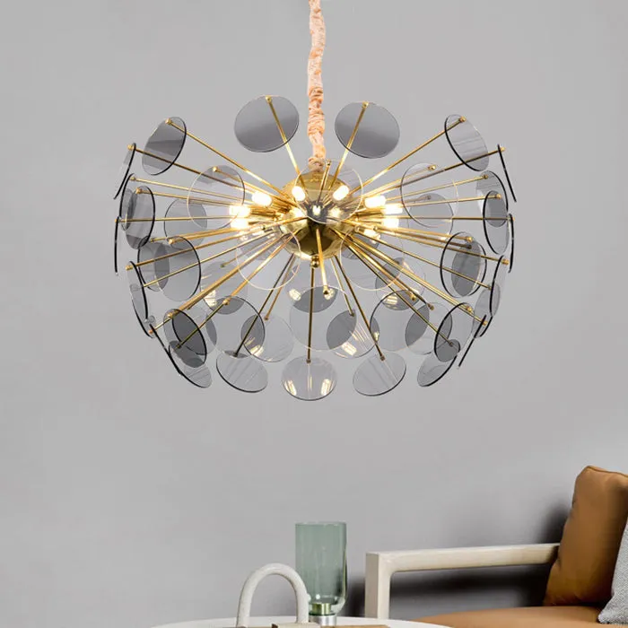 Smoke Gray Nordic Sputnik Chandelier Pendant Light Ã¢â‚¬â€œ Acrylic LED Hanging Lamp