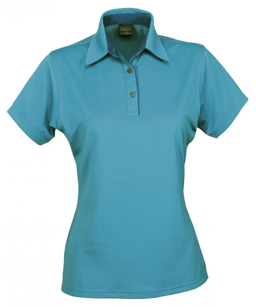 Stencil 1158 Womens Short Sleeve Silvertech Polo