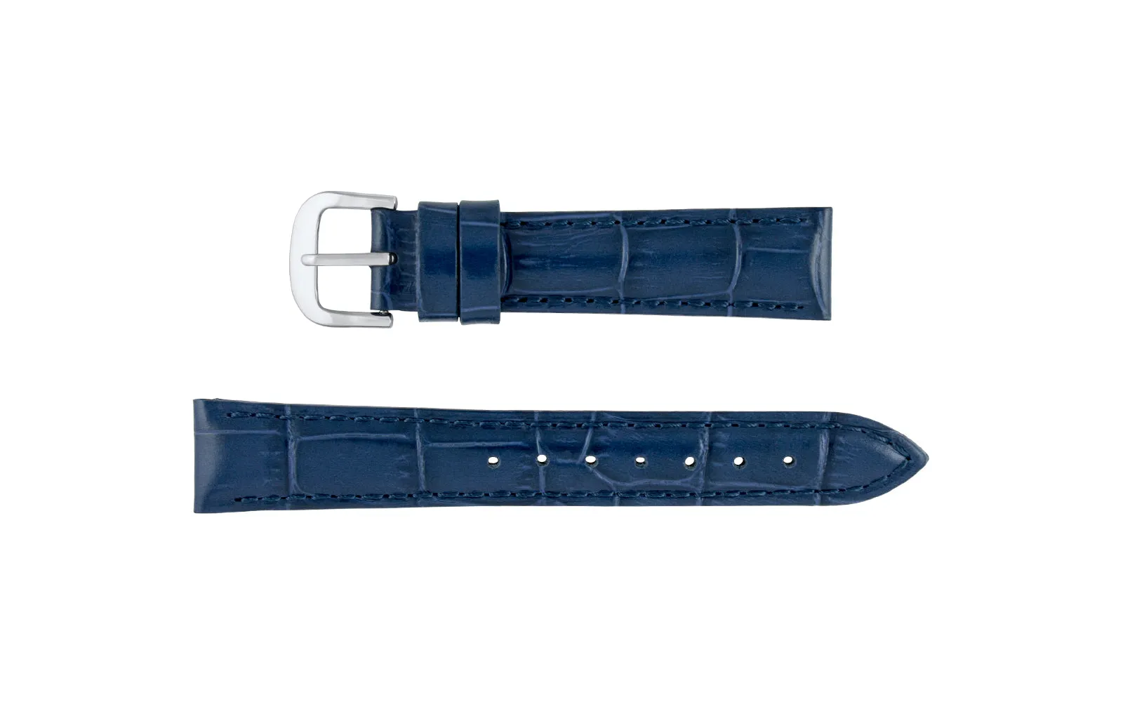 Stuller Women's LONG Blue Alligator Grain Leather Watch Strap