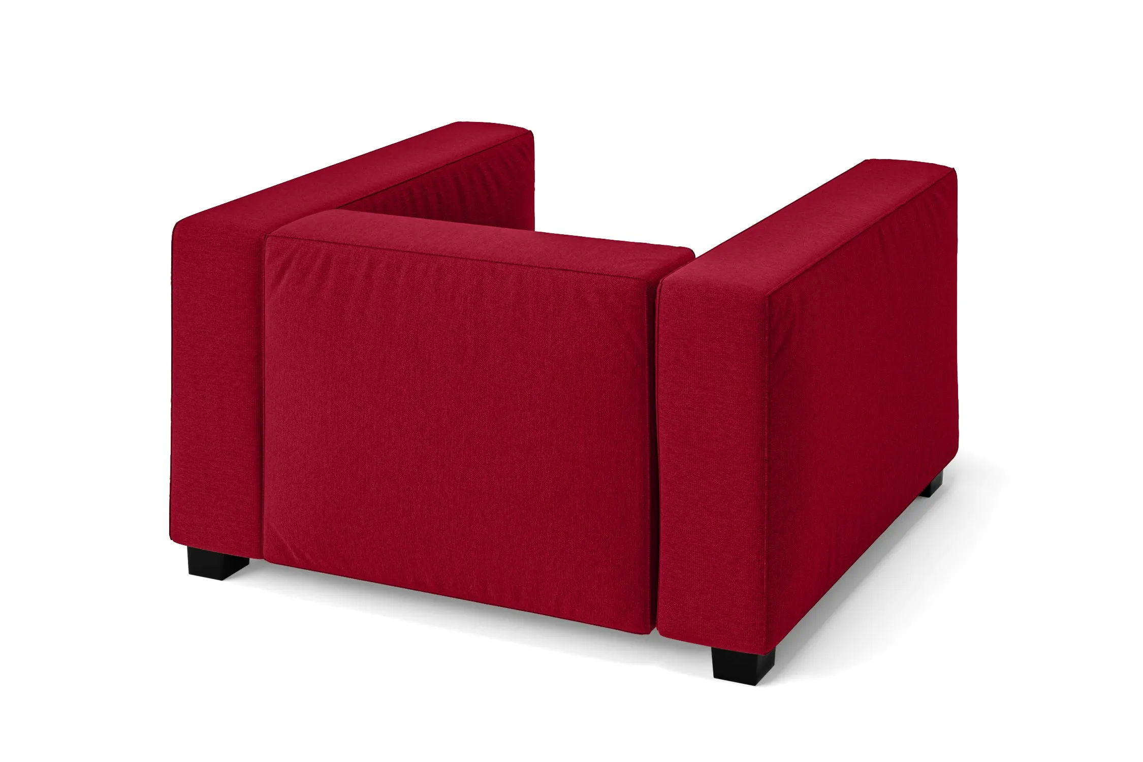 Taranto Armchair Red Linen Fabric