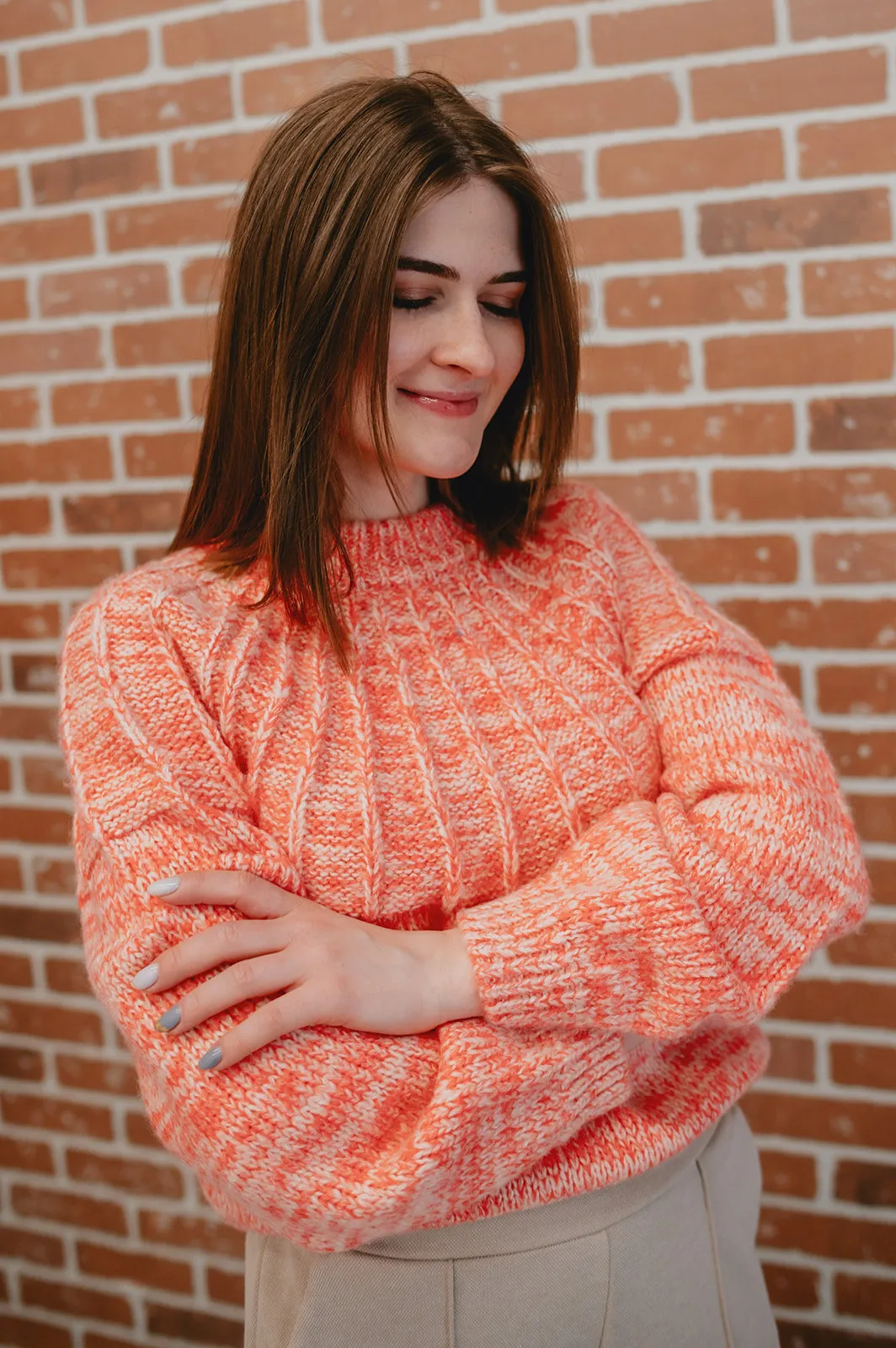 The Poet Coral Sweater - PLUS