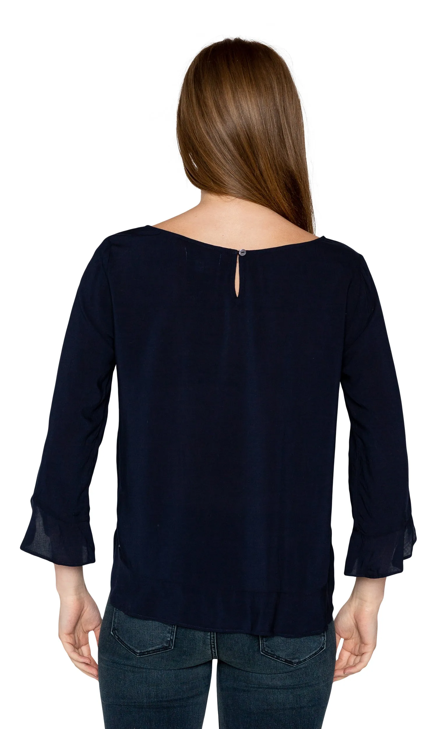 Velvet by Graham & Spencer Mira Ruffle Challis Top