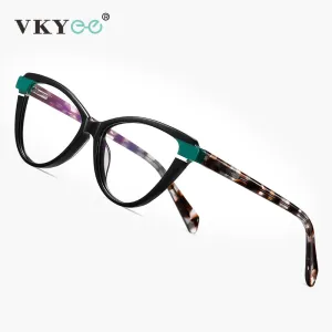 Vicky Womens Full Rim Cat Eye Round Acetate Reading Glasses Ps8826