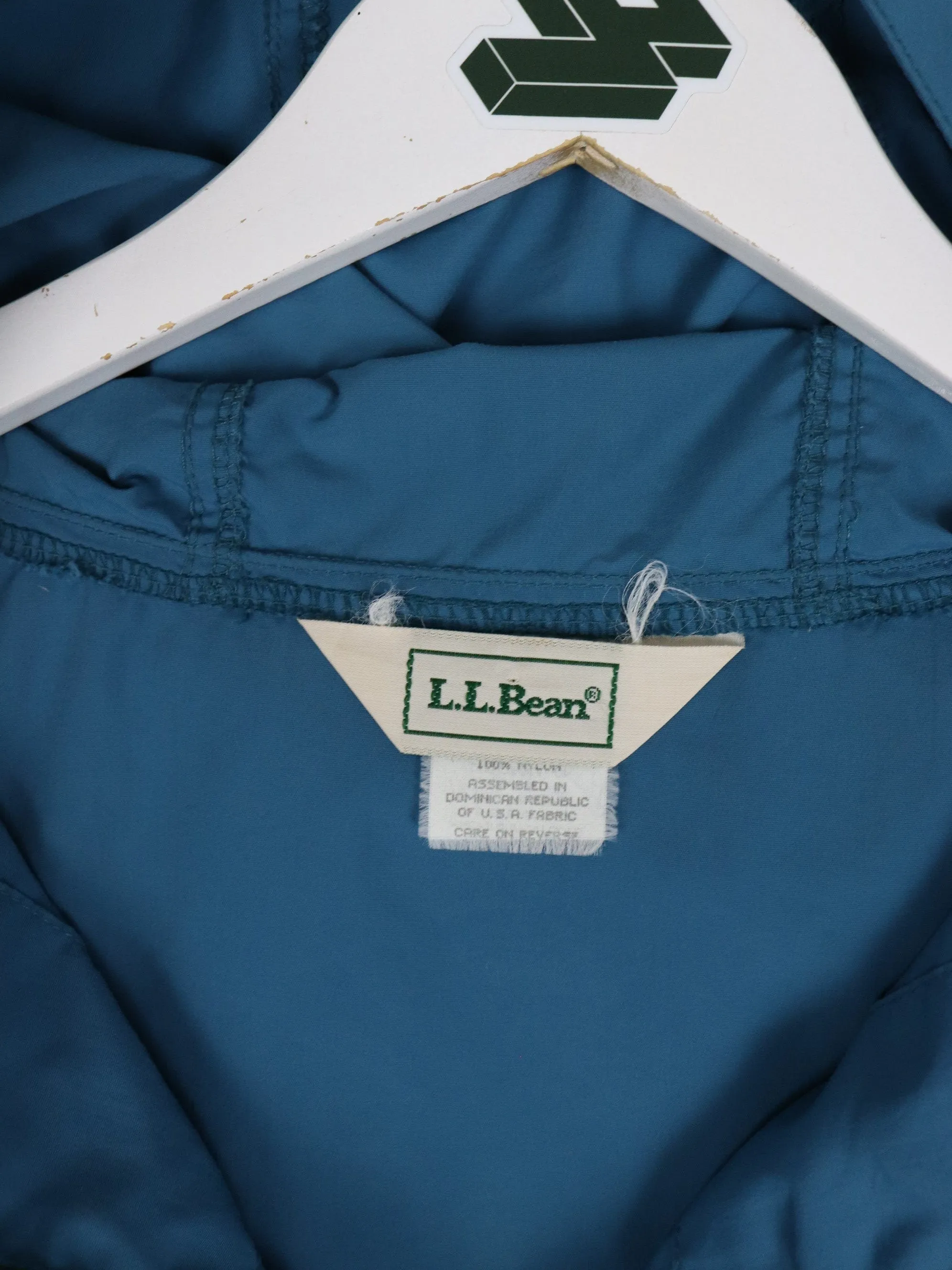 Vintage L.L. Bean Jacket Youth XL Blue Anorak Windbreaker