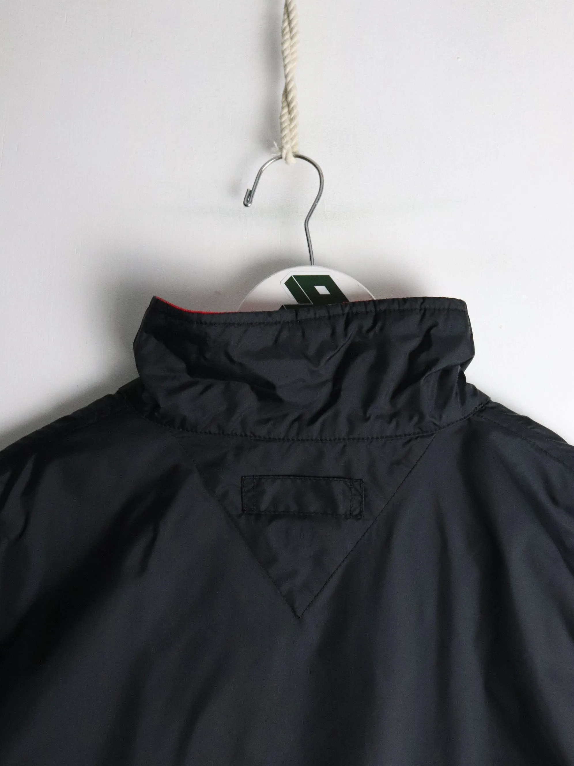 Vintage Tommy Hilfiger Jacket Mens XL Black Anorak Windbreaker