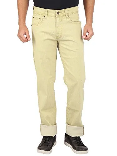 Wabba Jeans Men's Regular Fit Jeans (wb-906-1_30_Beige)