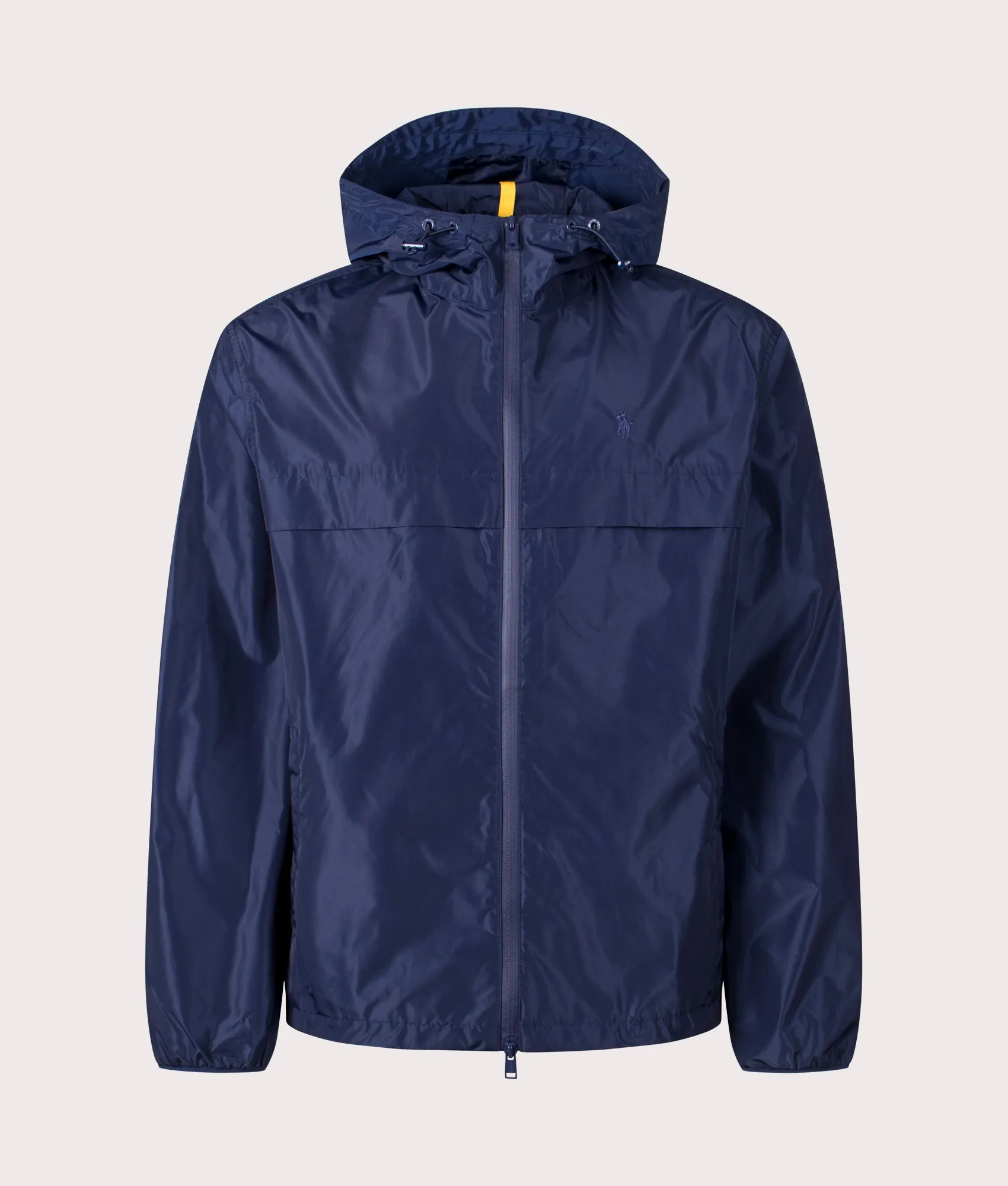 Water-Repellent Lined Hooded Windbreaker