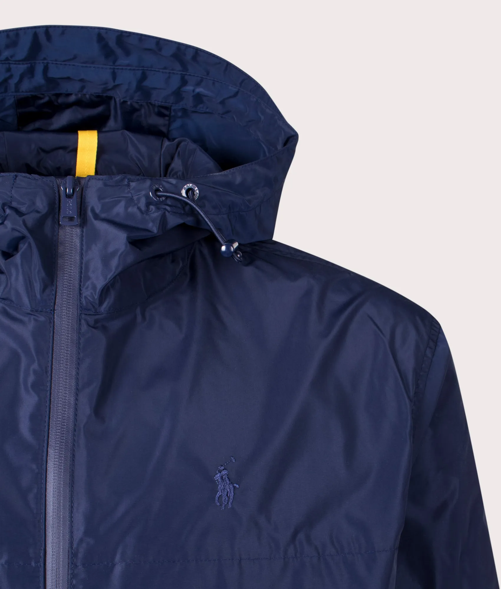 Water-Repellent Lined Hooded Windbreaker