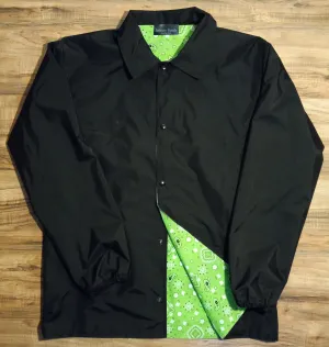 wind breaker green  bandana liner