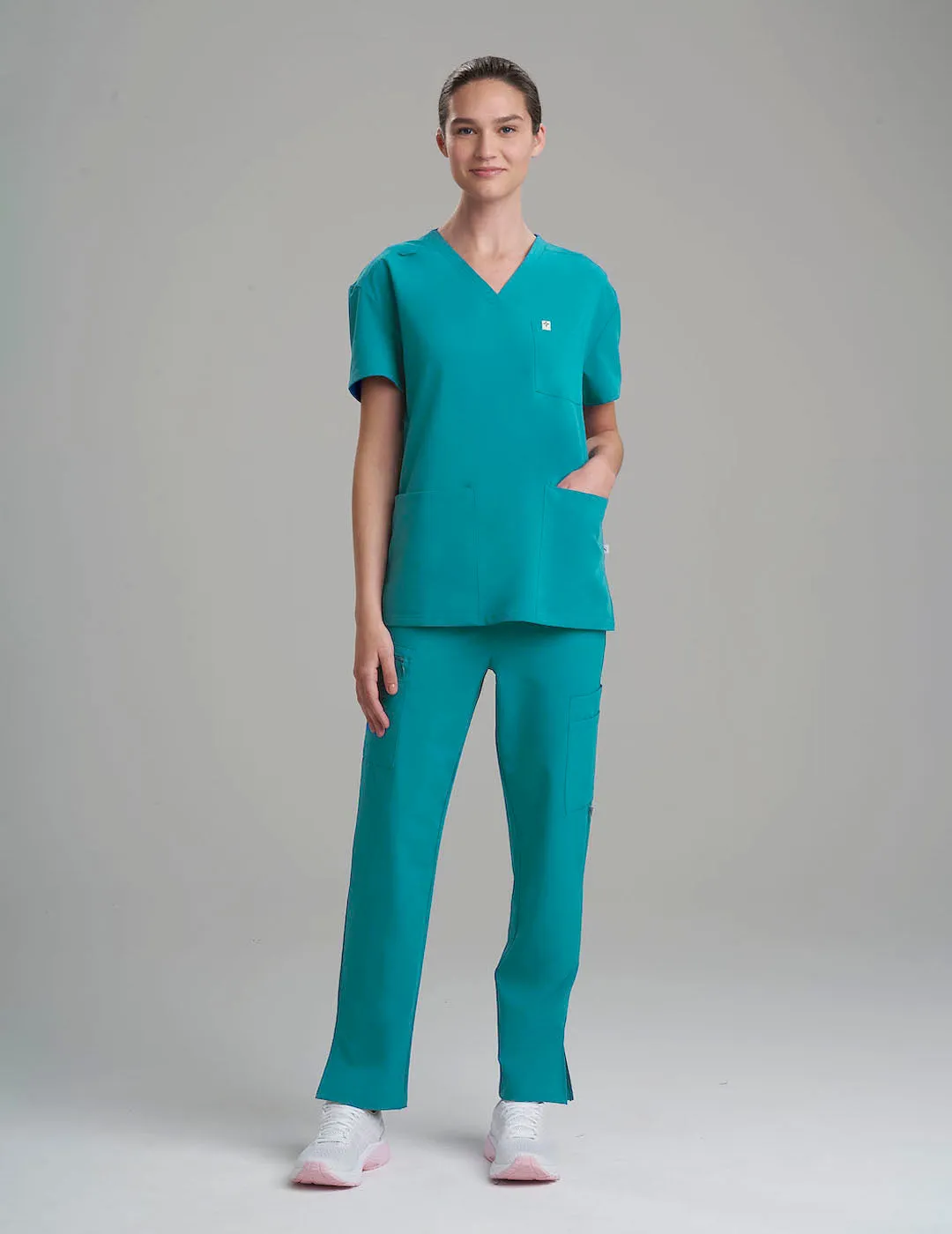 Womens 3-Pocket V-Neck Scrub Top Limited Edition Colorways