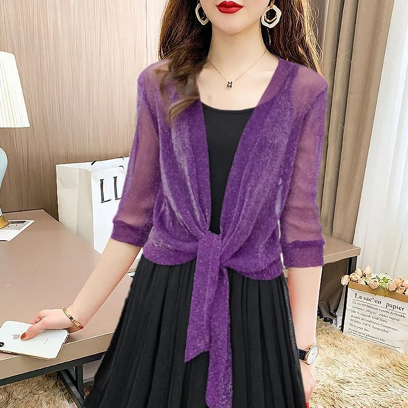 Women's Fashionable Elegant Lace Waistcoat Western Style Sun Protection Clothing