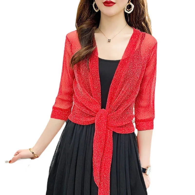 Women's Fashionable Elegant Lace Waistcoat Western Style Sun Protection Clothing