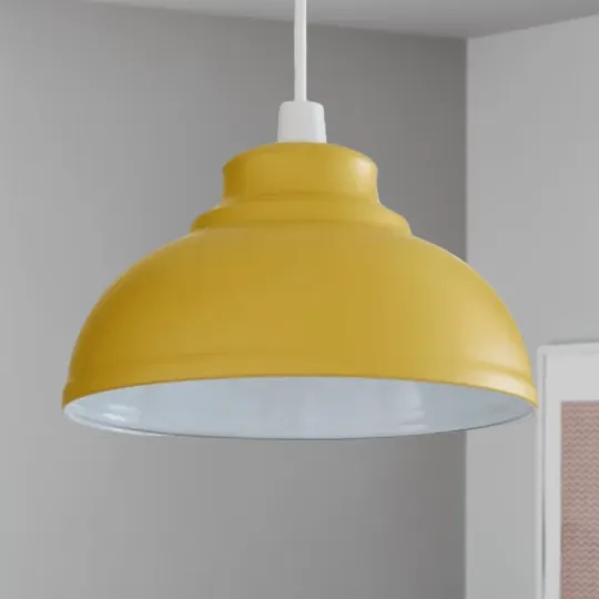 Yellow Dome Light Shade 30cm