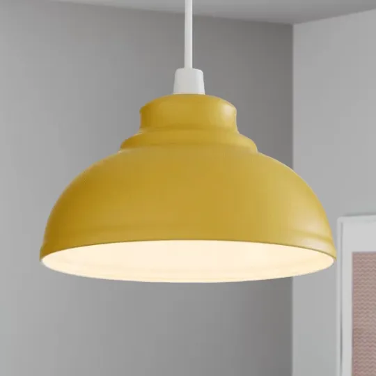 Yellow Dome Light Shade 30cm