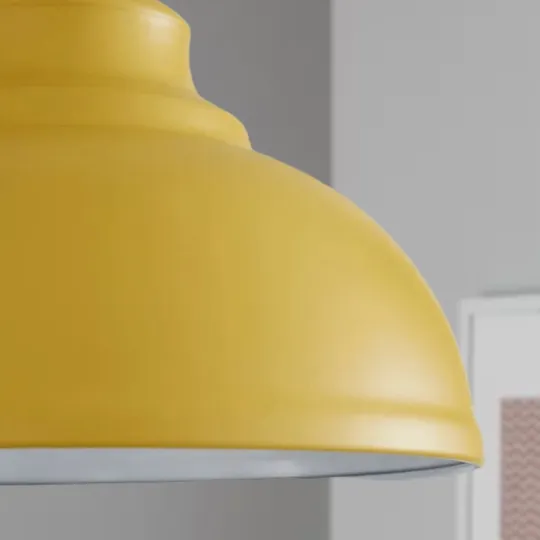 Yellow Dome Light Shade 30cm